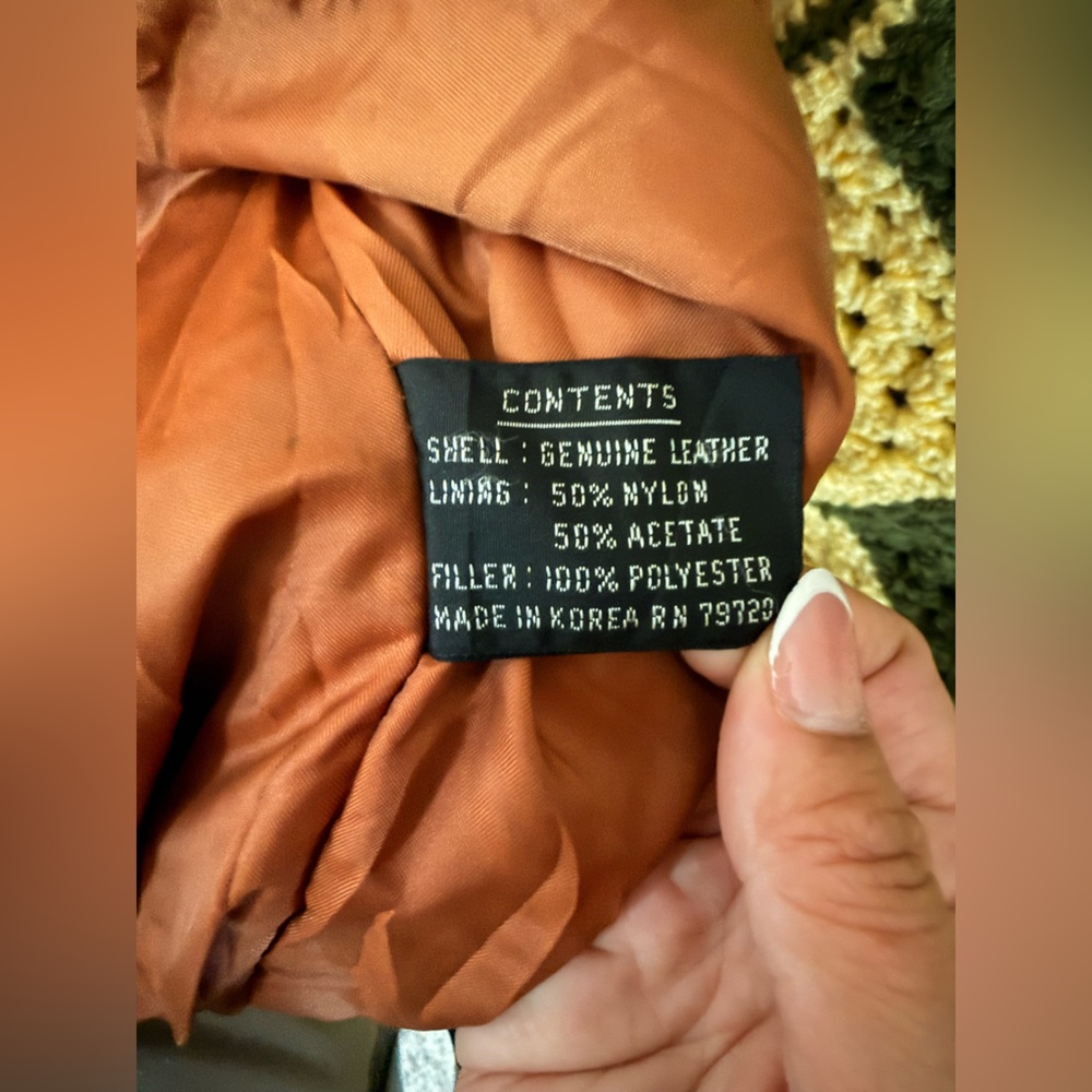 Vintage Patchwork Leather Jacket - image 5